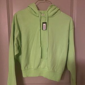 Express Neon Green Sweatshirt Sweater Hoodie